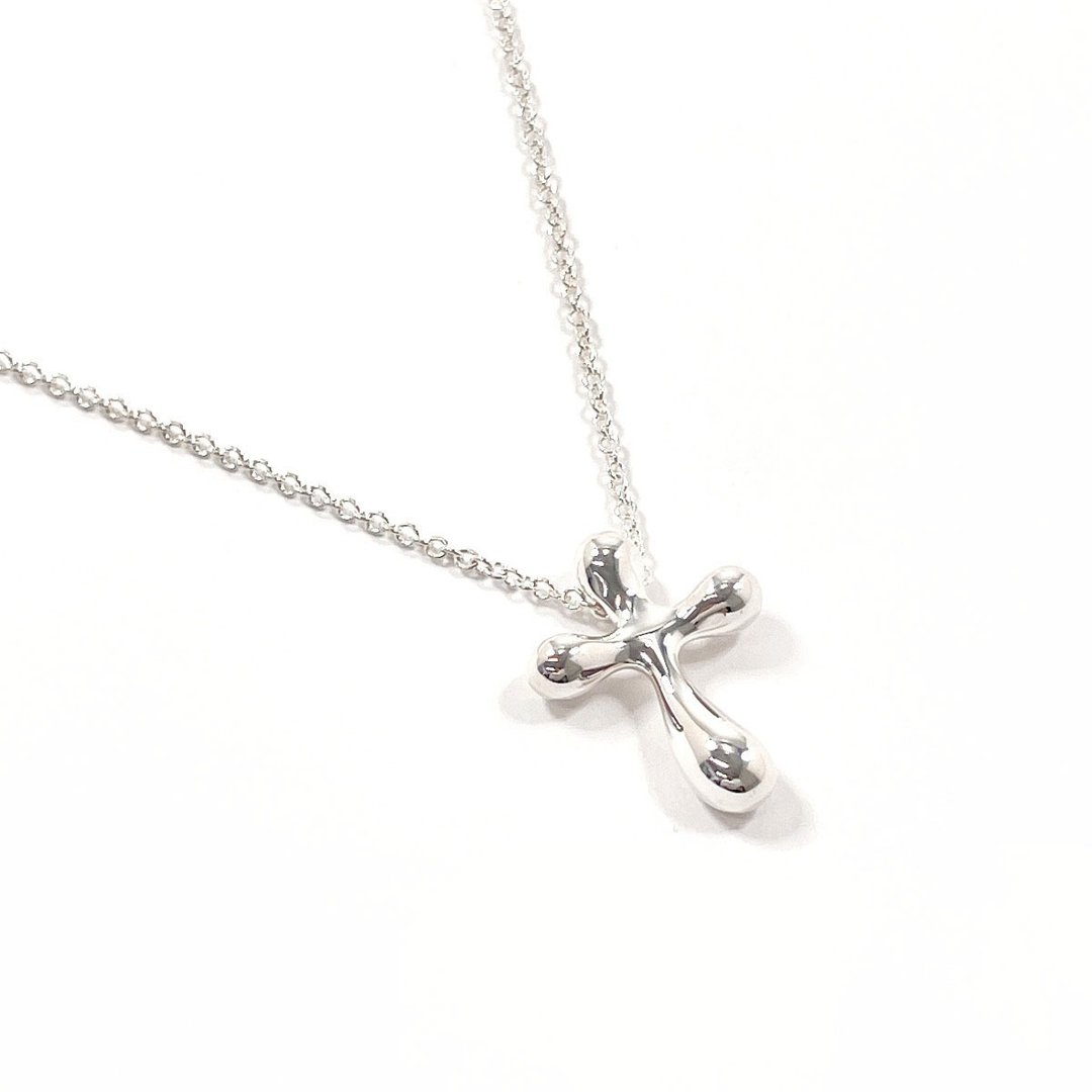 【日本直购 二手美品】蒂芙尼 TIFFANY&Co. 项链 十字架迷你 艾尔莎・柏第 银 925 饰品 - 项链 - 纯银 银色