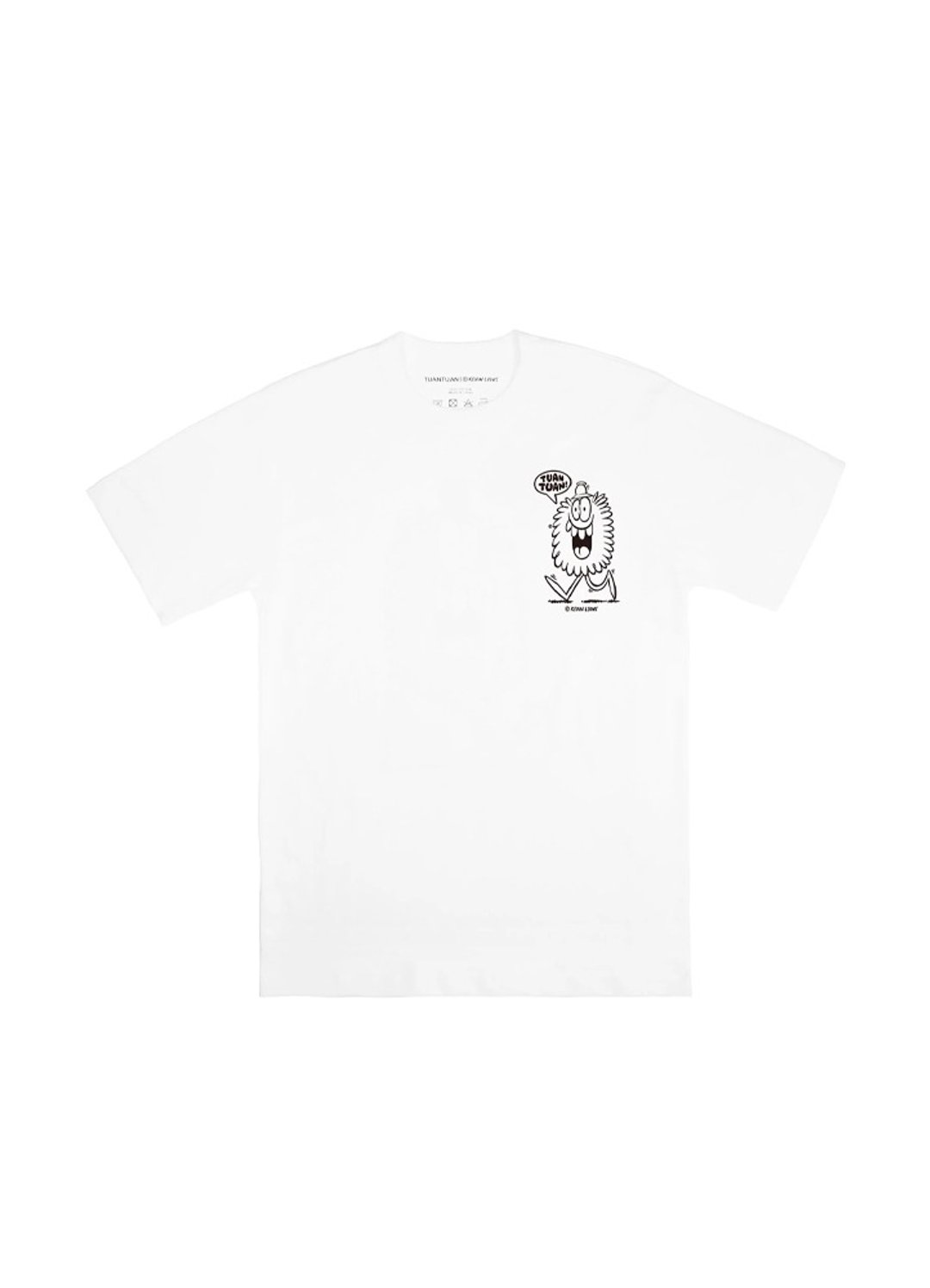 团团 x Kevin Lyons 小怪兽国际联名棉质T-shirt - 女装 T 恤 - 棉 白色