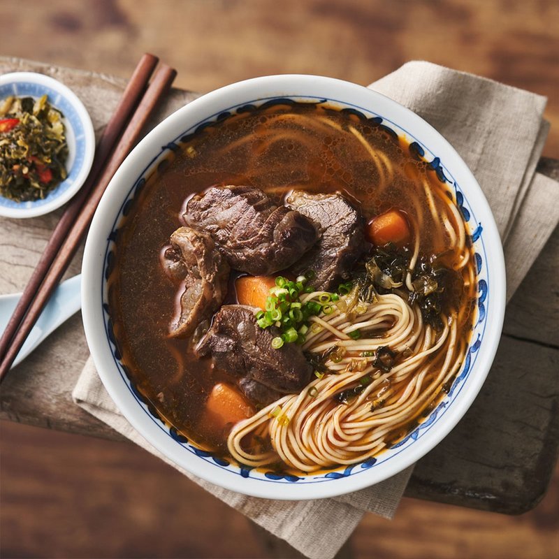 贾以食日 秘制红烧牛肉面 单盒 - 面/面线/米粉 - 新鲜食材 白色