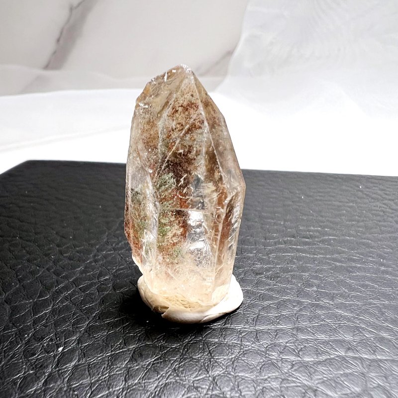 迷雾山境。原皮原矿 一图一物 疗愈 l 绿紫幽灵原石 有天然矿皮 l - 摆饰 - 水晶 多色