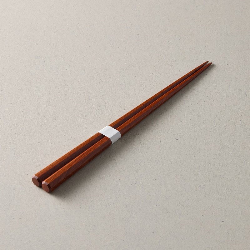 日本川上-总八角紫檀木筷(23.5cm) - 筷子/筷架 - 木头 咖啡色