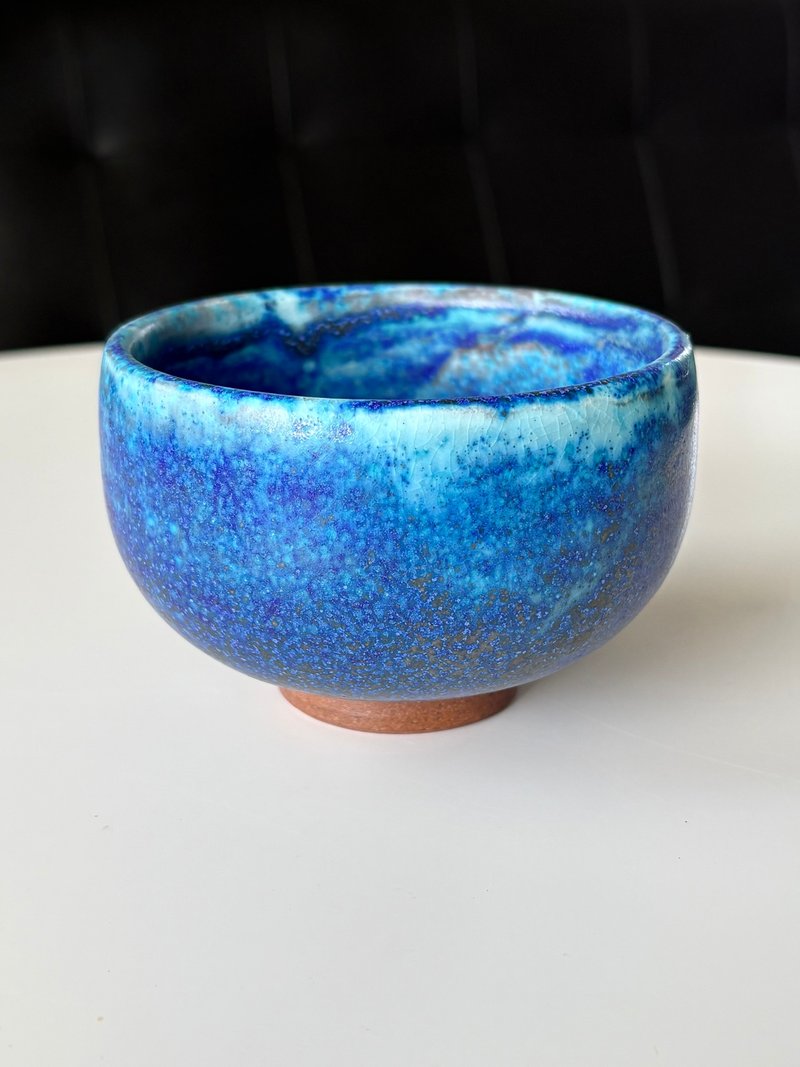 纯粹制陶 - 孔雀蓝茶碗 - 茶具/茶杯 - 陶 