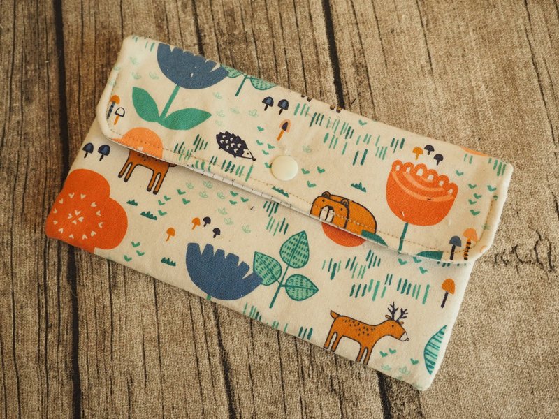英国制作 可爱日系动物园 口罩袋小物袋 可放成人口罩 - 化妆包/杂物包 - 棉．麻 多色