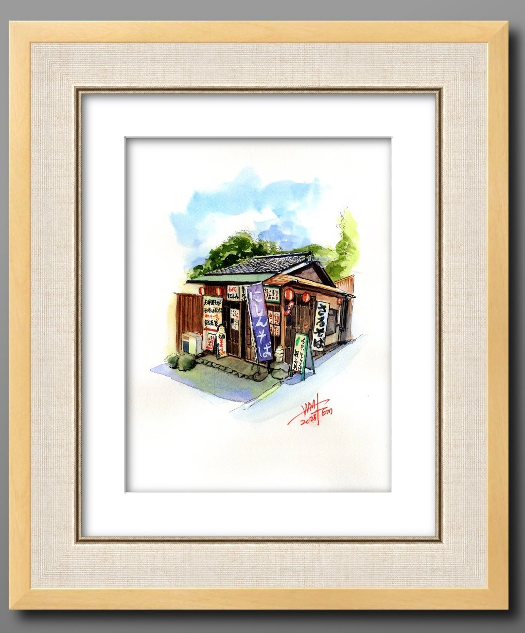 京都小店水彩 - 海报/装饰画/版画 - 纸 