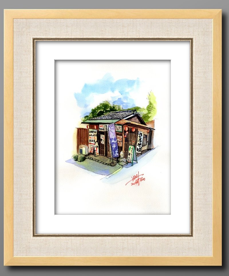 京都小店水彩 - 海报/装饰画/版画 - 纸 