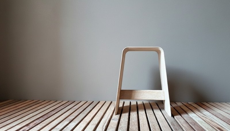 纤细圆凳 - 椅子/沙发 - 木头 咖啡色