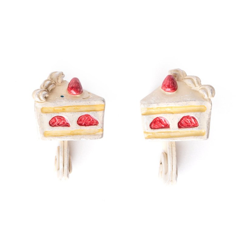 Shortcakes - 耳环/耳夹 - 其他金属 红色
