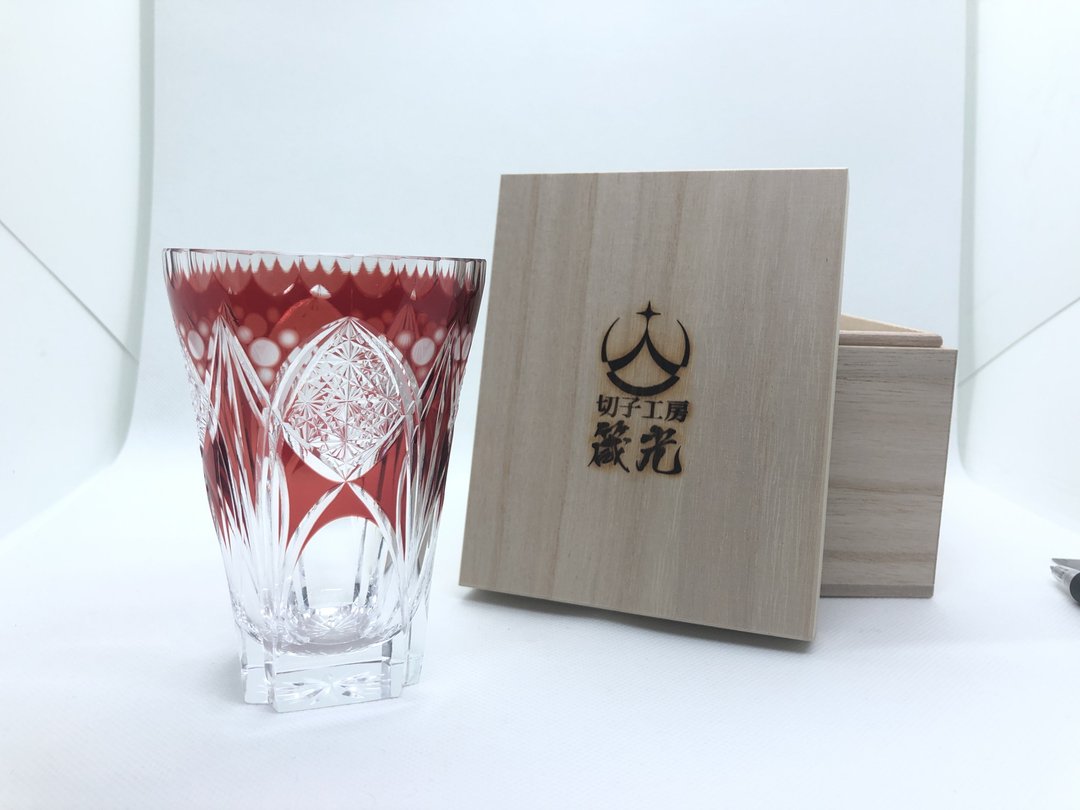 Celebration corner tumbler - 玻璃杯 - 玻璃 红色