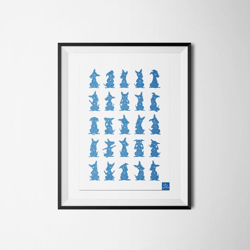 〔豆卤25〕A3海报 - 海报/装饰画/版画 - 纸 蓝色