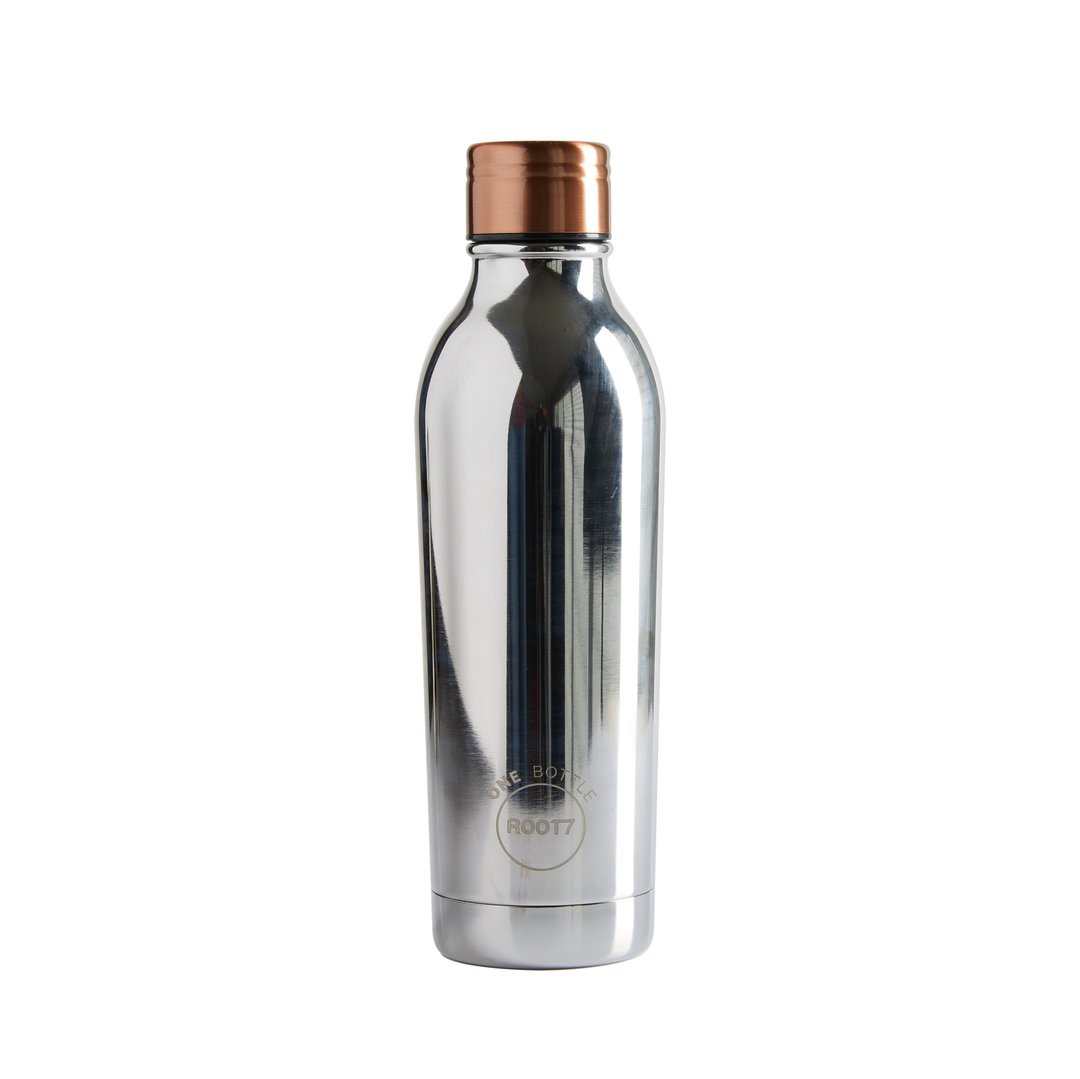 【英国Root7】抛光银不锈钢随行保温杯-500ml - 水瓶/水壶 - 不锈钢 多色