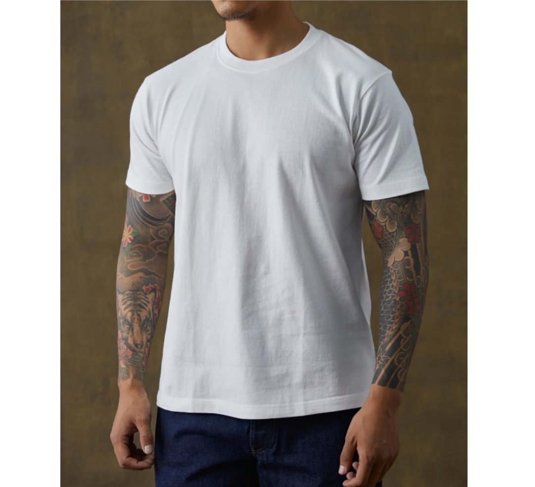 NON STOCK 9oz 短袖上衣 素 T 经典百搭 US Cotton Tubular T-Shirt - 男装上衣/T 恤 - 棉．麻 白色