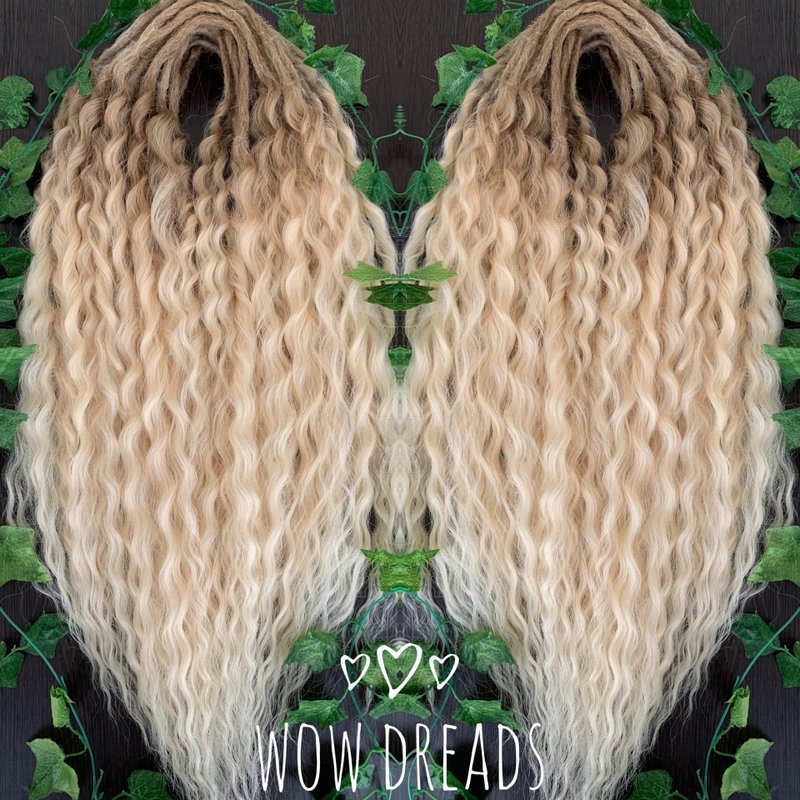 钩针卷曲恐惧轻量卷发恐惧 - 发饰 - 其他人造纤维 银色