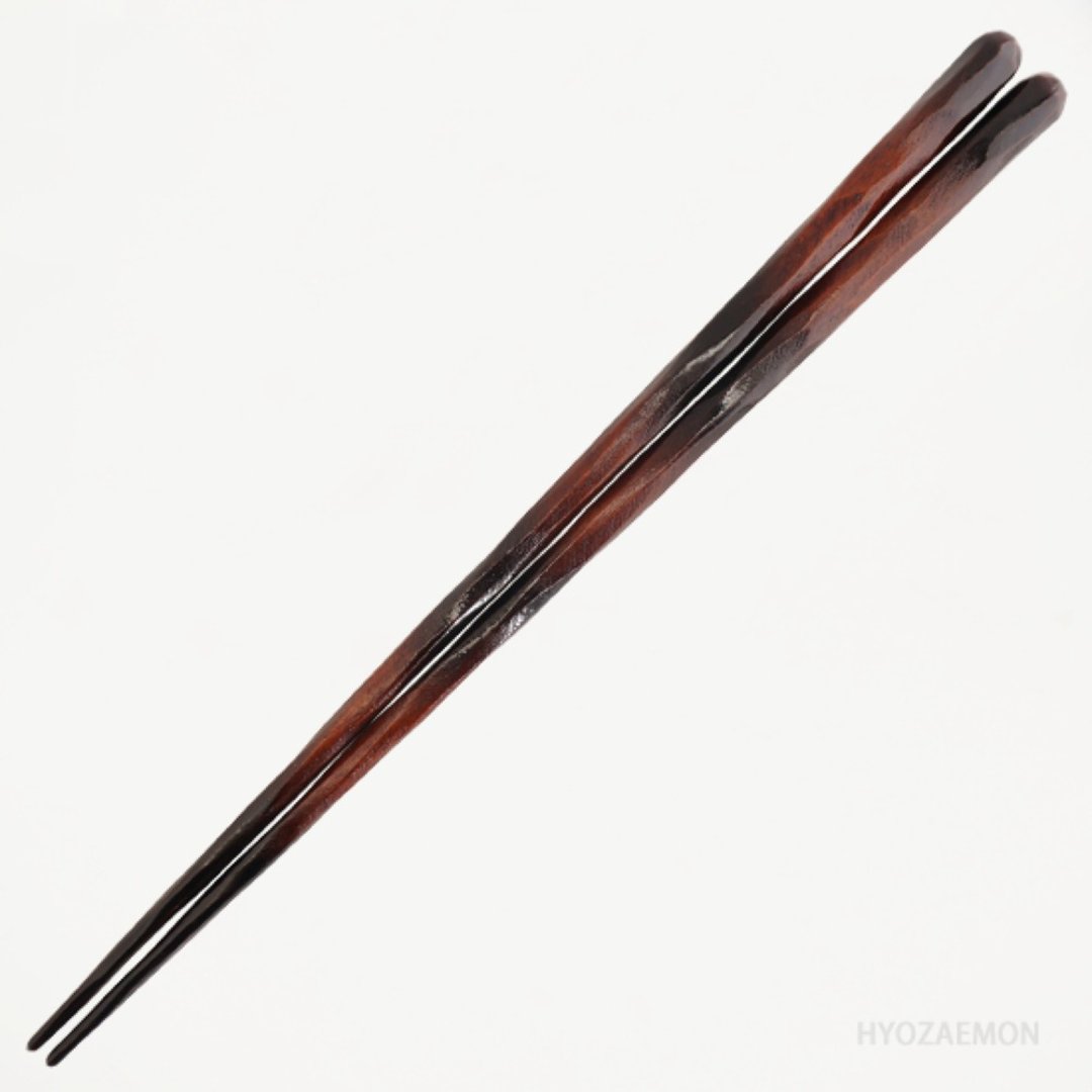 Hyosaemon Kezuri 筷子黑色模糊大号 23.5 厘米，中号 21.5 厘米 - 筷子/筷架 - 木头 