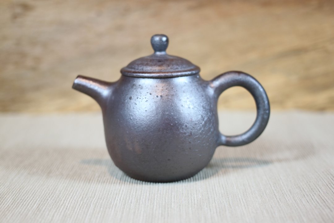 【情人节礼盒】原矿土涂层 柴烧壶 名家叶敏祥手工作品 - 茶具/茶杯 - 陶 