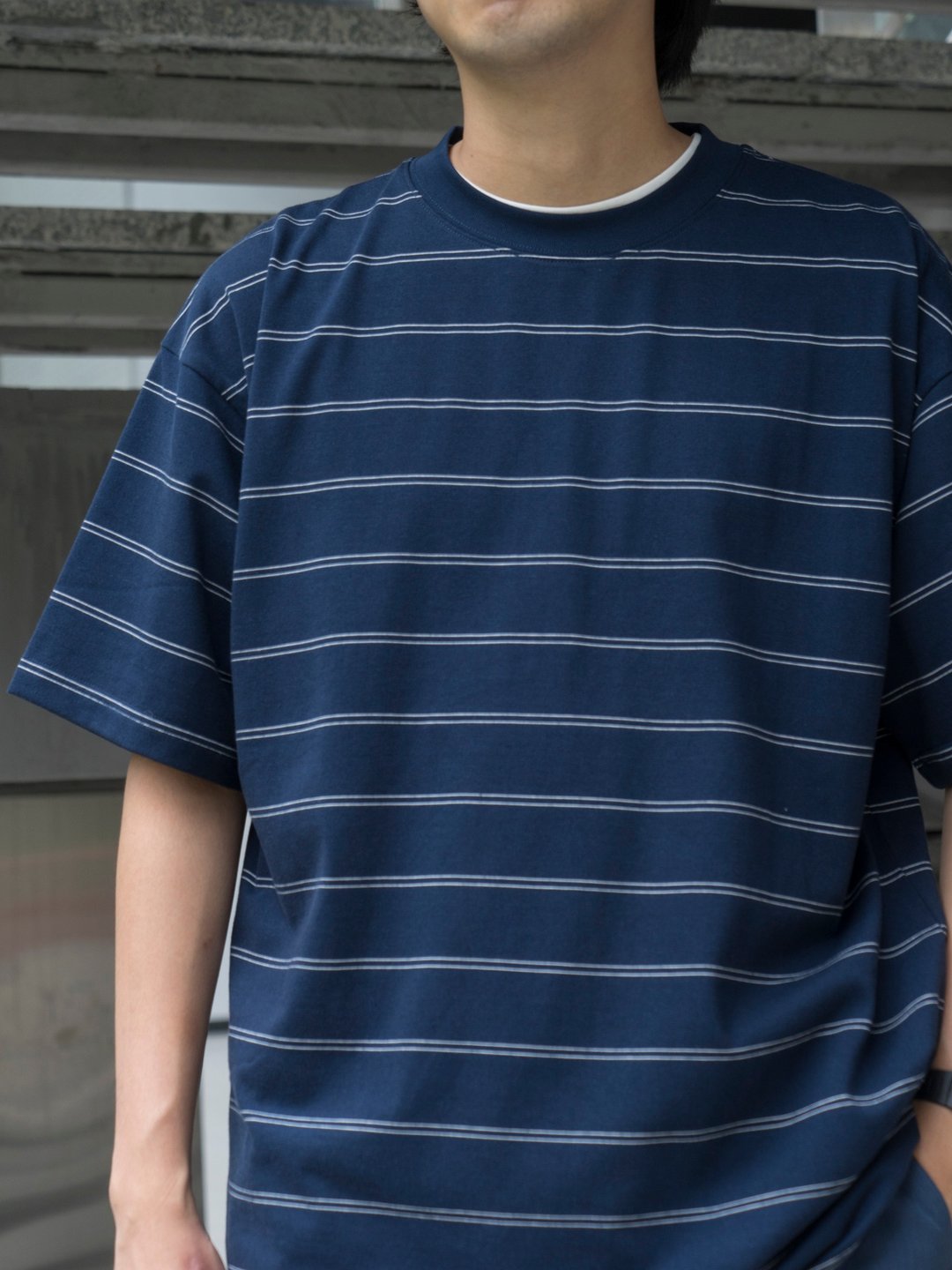 T-SHIRTS 夏日簡約條紋短袖 輕薄寬鬆舒適透氣T恤Cityboy Chill - 男装上衣/T 恤 - 棉 多色