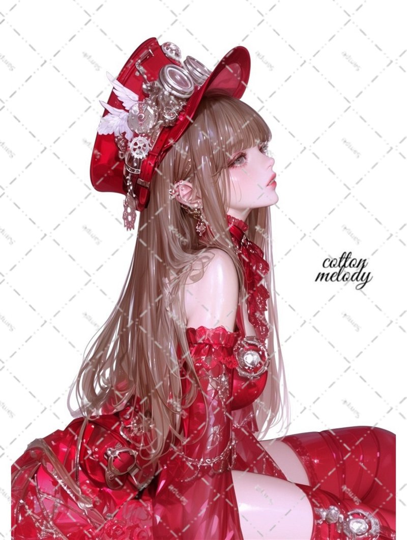 原创贴纸 no.5521 人物贴纸 原创贴纸 人物贴纸 女孩贴纸 原创人物贴纸 - 贴纸 - 纸 