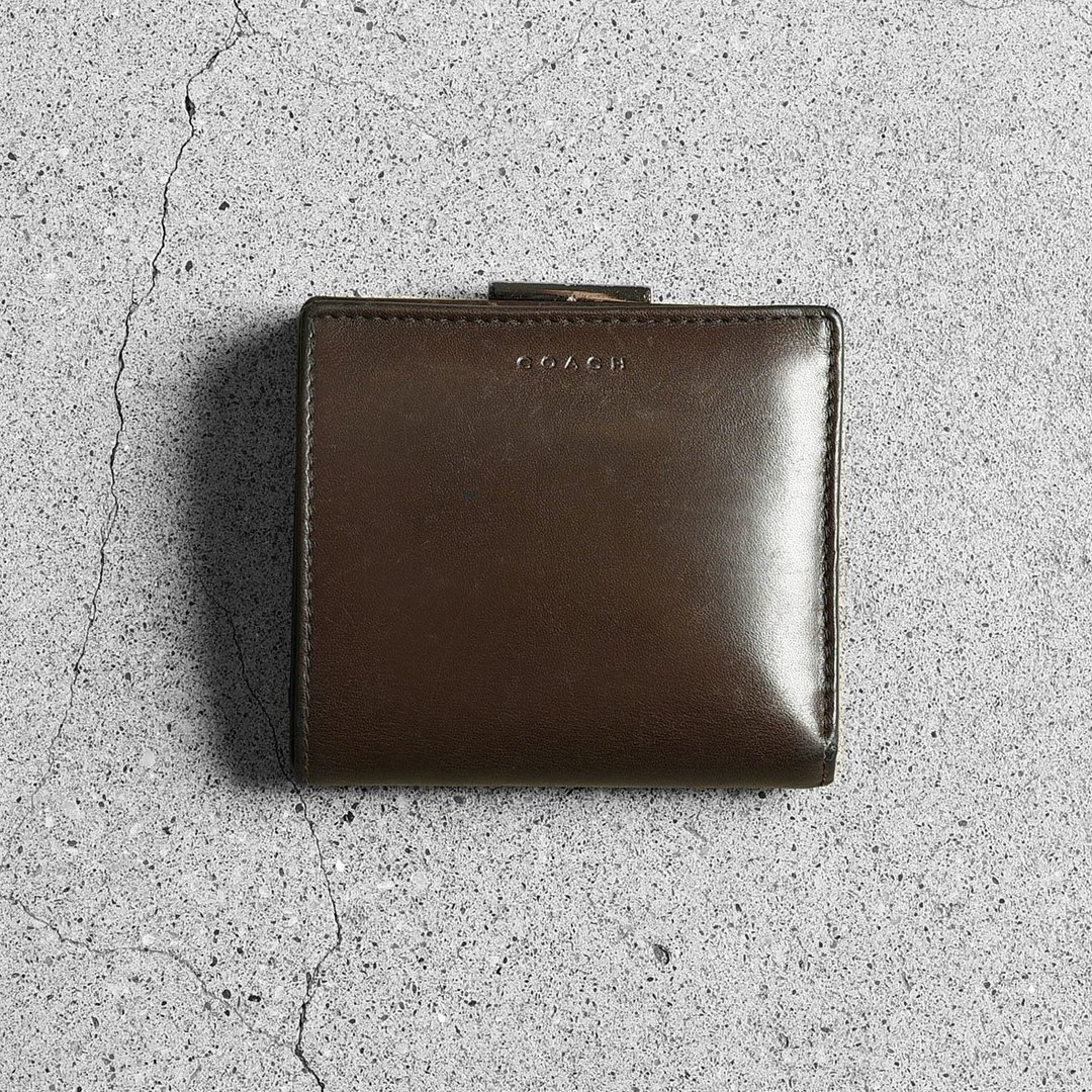Coach 古董口金短夹 / 古着 vintage - 皮夹/钱包 - 真皮 