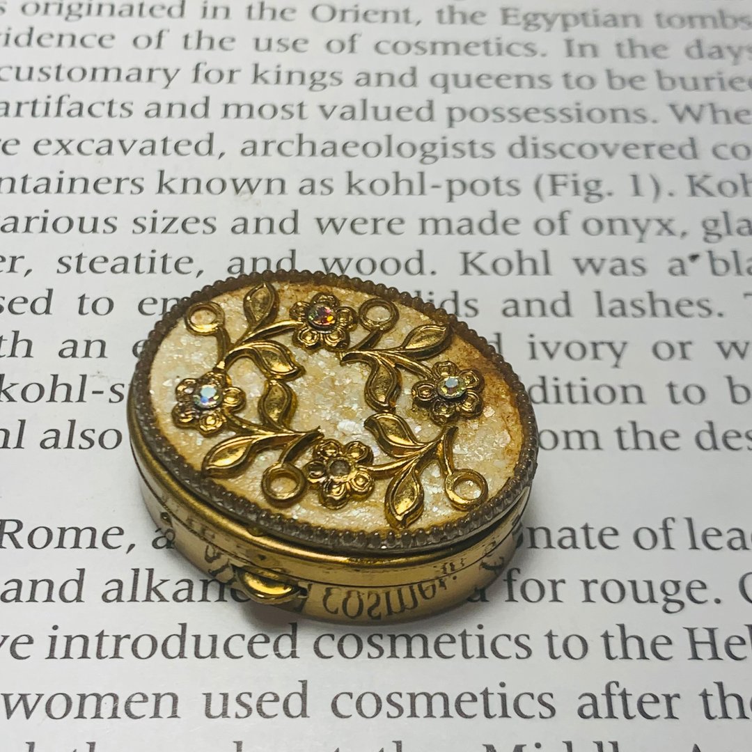Vintage 花朵宝石古典饰品盒 - 其他 - 其他金属 