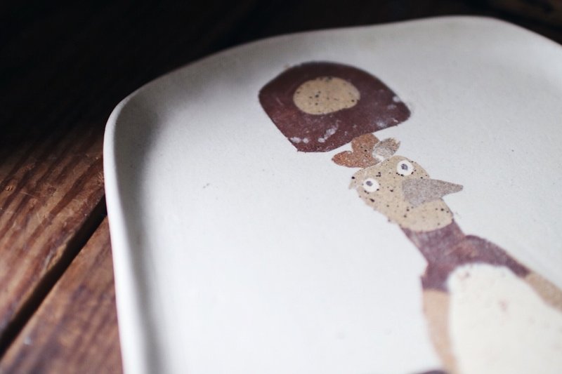 YUYAO创作陶盘_平盘C - 盘子/餐盘/盘架 - 陶 卡其色