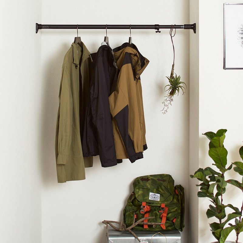 【max 280cm / 30kg】最强款 | 黑杆两段式强化伸缩杆 RTB-170 - 衣架/挂勾 - 其他材质 黑色