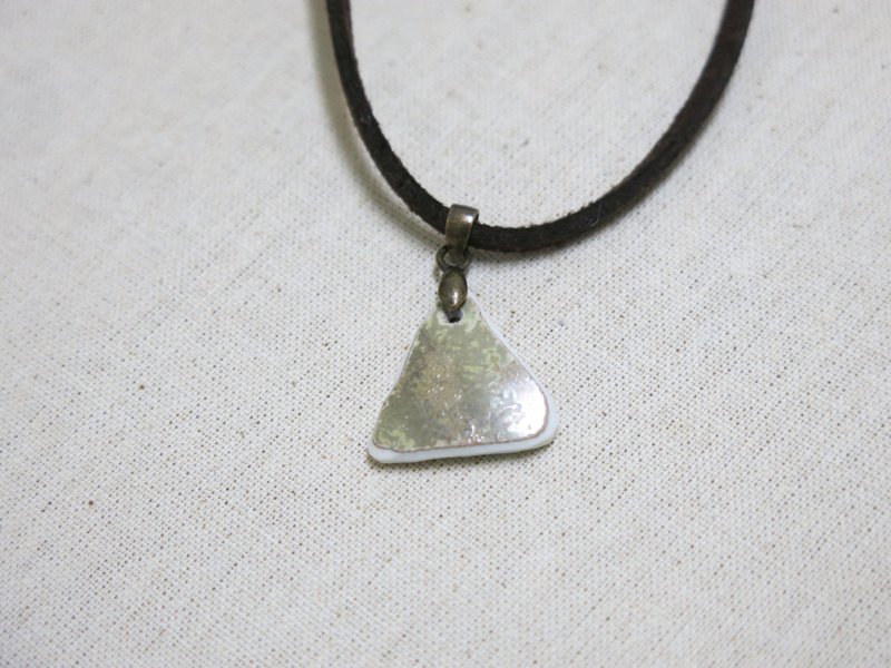 记忆花盒 | 手工陶片项链 - 项链 - 陶 卡其色