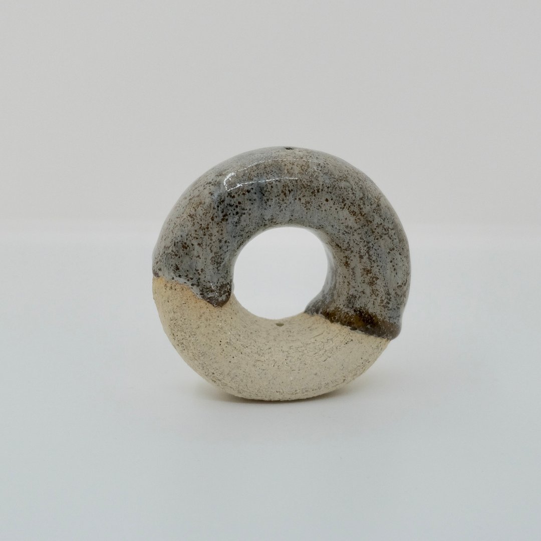 手工陶瓷冬甩线香插 - 摆饰 - 陶 咖啡色