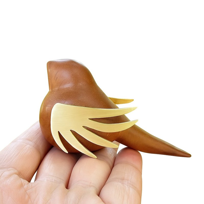 木雕飞鸟摆饰 - 其他 - 木头 
