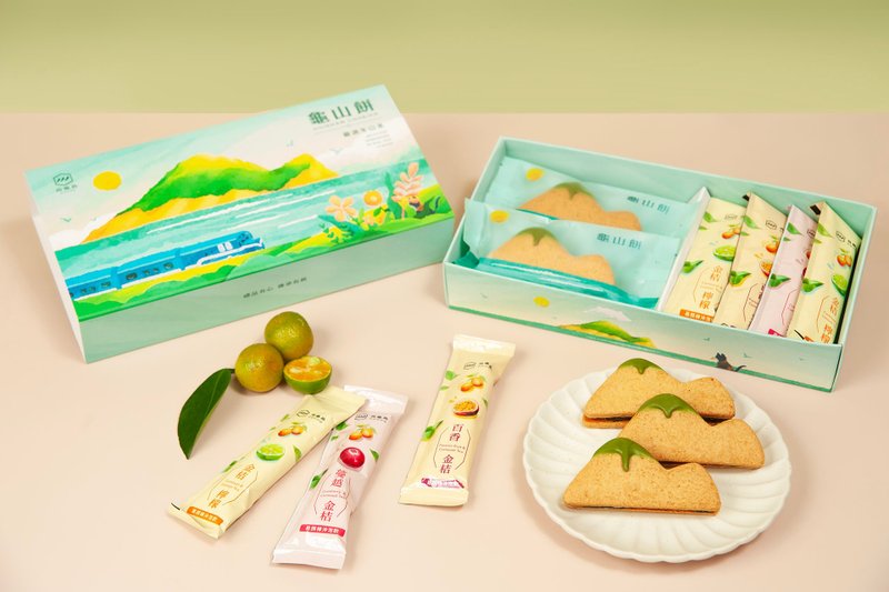 世界首创龟山饼礼盒 冬山茶夹心饼干 - 零食/点心 - 其他材质 