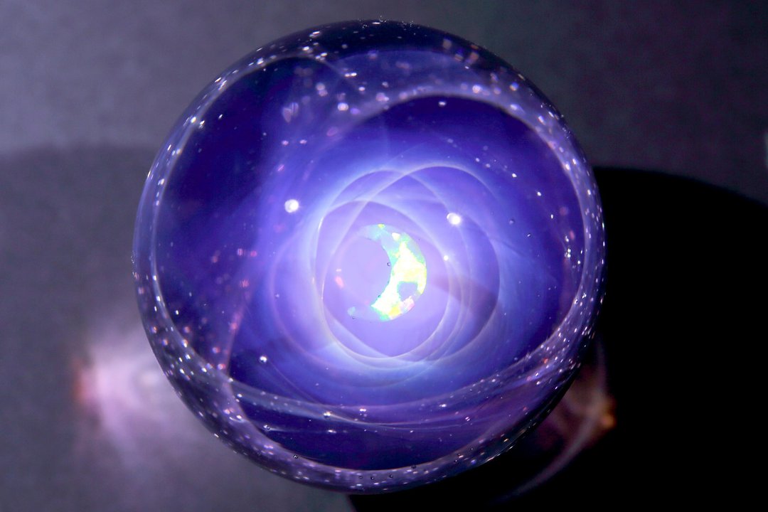 33mm 宇宙玻璃球摆设 no.M043 - 摆饰 - 玻璃 紫色