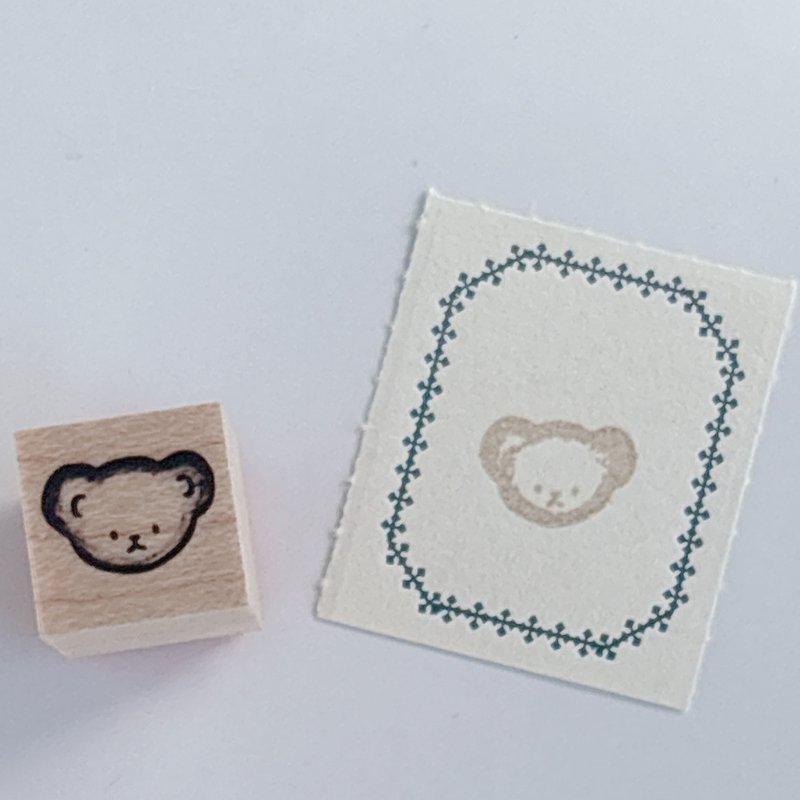 泰迪熊饼干 1212 - 印章/印台 - 橡胶 