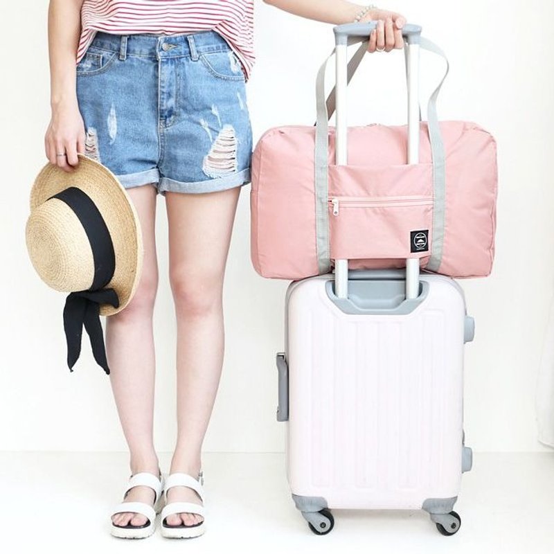 风和日丽折叠吐司收纳包-草莓粉,ICO86369 - 手提包/手提袋 - 塑料 粉红色