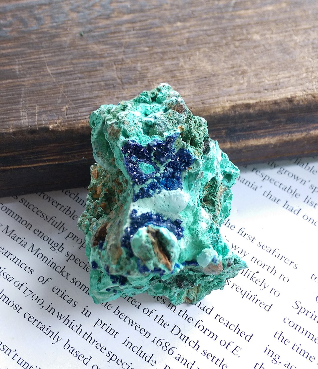 Azurite 湖北产地 蓝铜矿 圭孔雀石 共生矿 天然矿石 原矿 - 摆饰 - 其他材质 