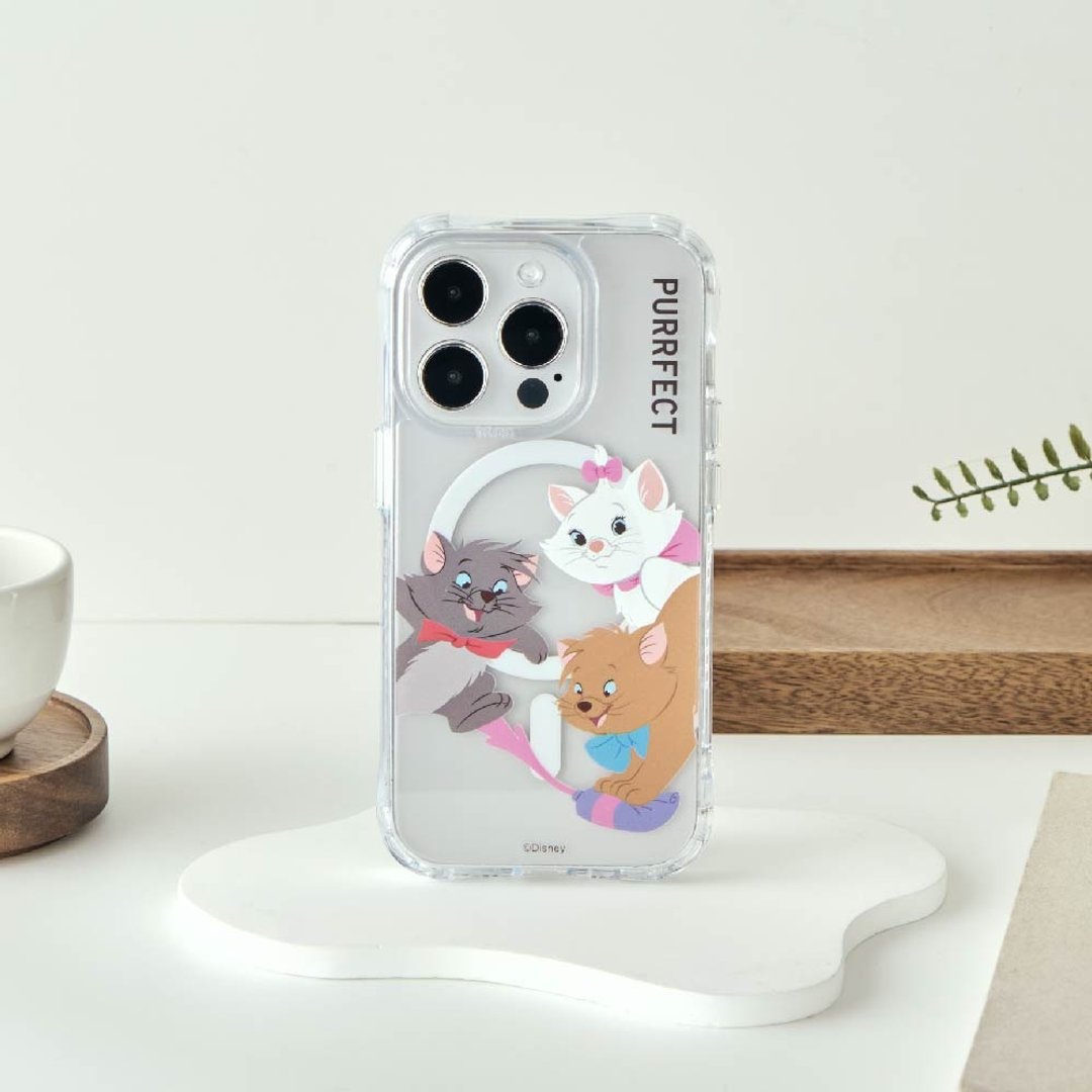 Disney Cats And Dogs-玛丽猫款三兄妹抗黄防摔MagSafe iPhone手 - 手机壳/手机套 - 塑料 多色