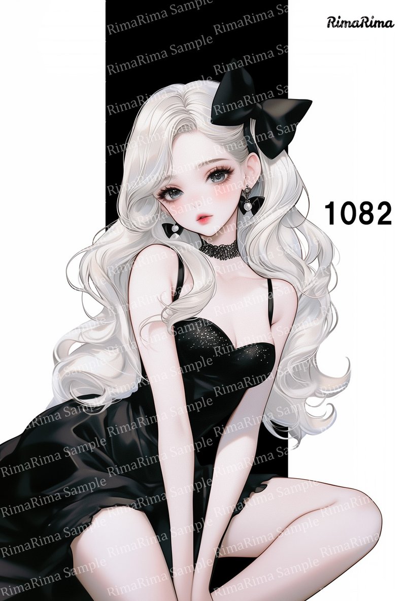 1082 原创贴纸 原创人物贴纸 贴纸 标签 りまりま RimaRima - 贴纸 - 纸 