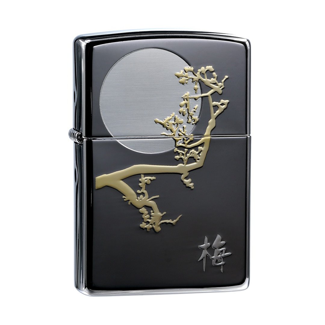 【ZIPPO官方旗舰店】 月夜梅花防风打火机 ZA-1-62B - 其他 - 铜/黄铜 灰色