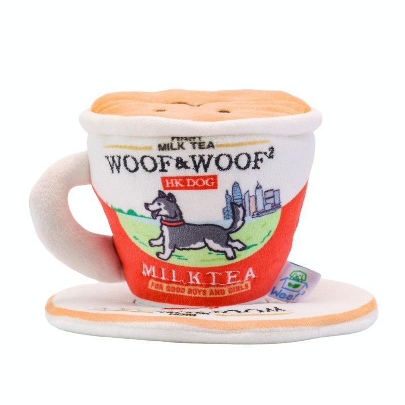 Woof2 港式奶茶二合一藏食宠物玩具 - 玩具 - 聚酯纤维 多色