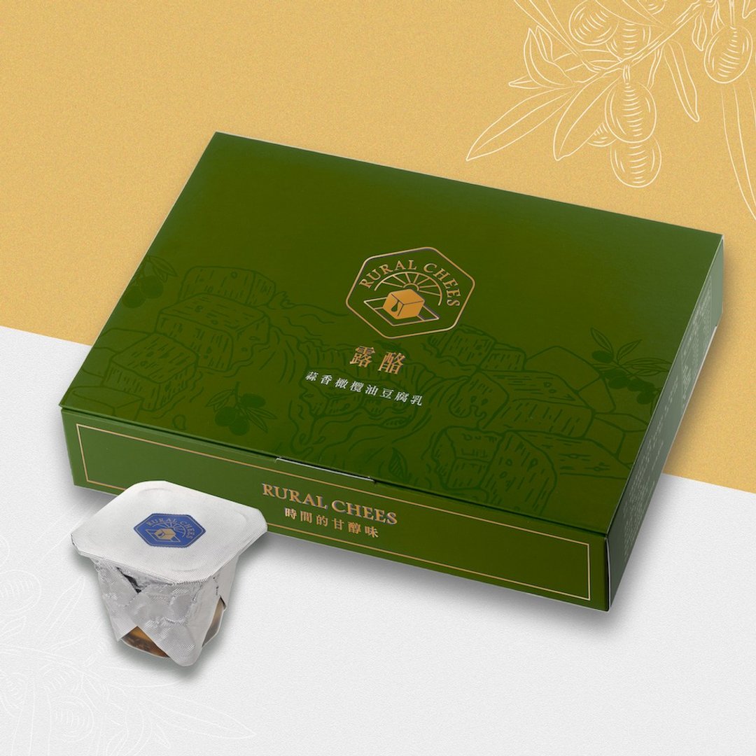 蒜香奥勒冈橄榄油豆腐乳-六入经典组  台湾特色伴手礼盒 - 零食/点心 - 其他材质 卡其色