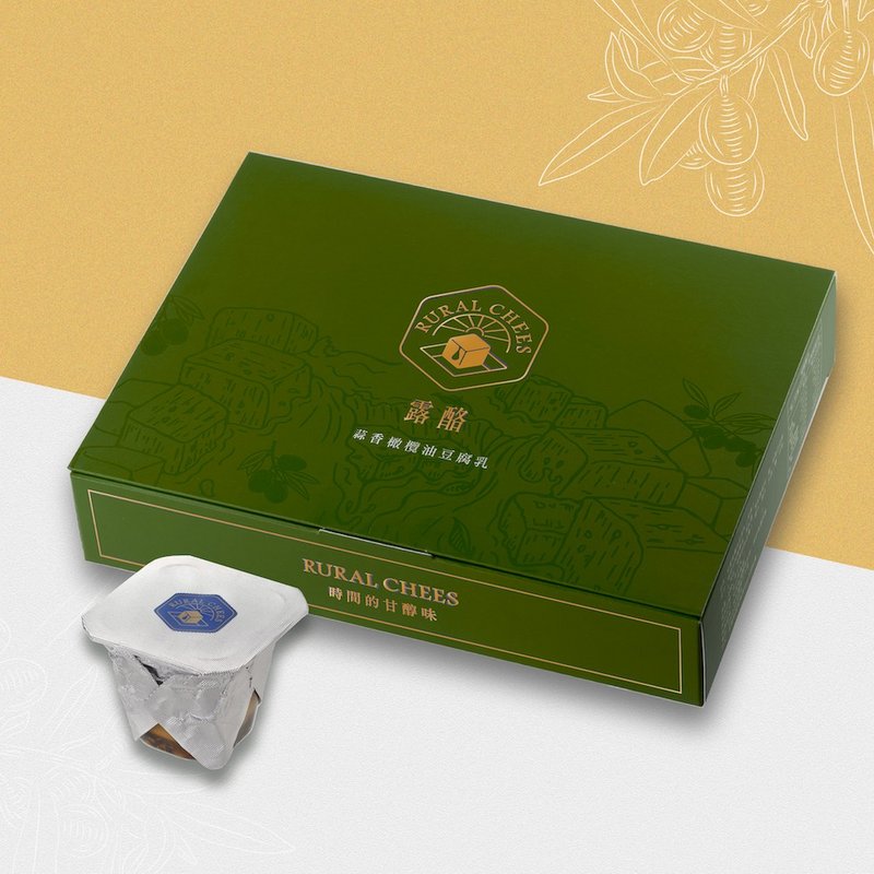 蒜香奥勒冈橄榄油豆腐乳-六入经典组  台湾特色伴手礼盒 - 零食/点心 - 其他材质 卡其色