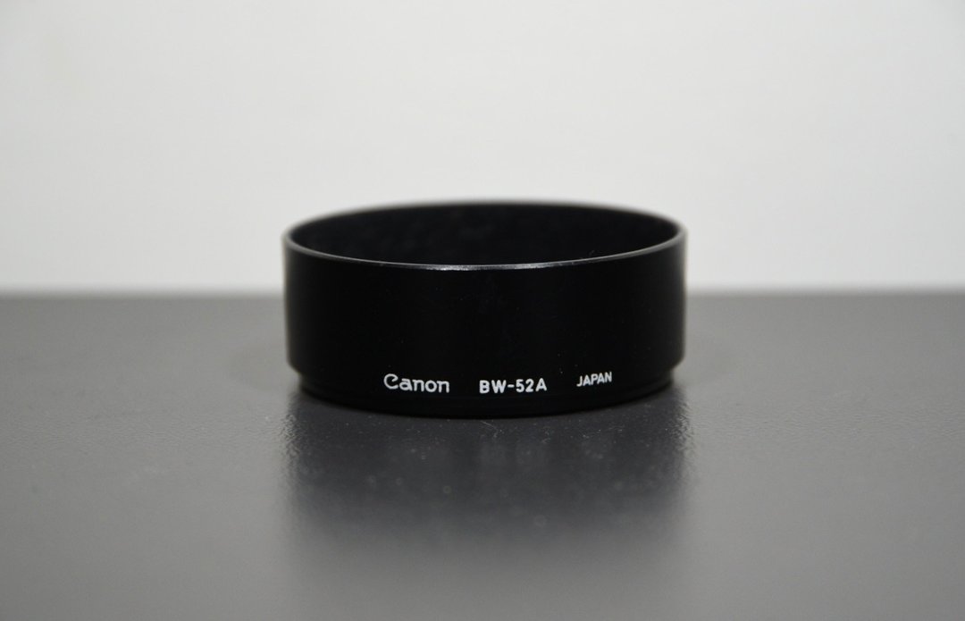 【经典古物】佳能 Canon NFD 50mm F3.5 35mm F2 BW-52A 遮光罩 - 相机 - 其他材质 