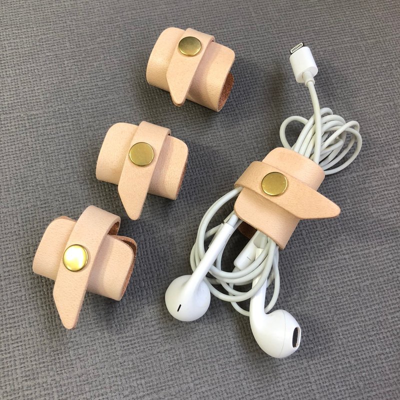 抓住你的音源(姻缘)线 真皮卷线器 手工皮件 - 卷线器/电线收纳 - 真皮 