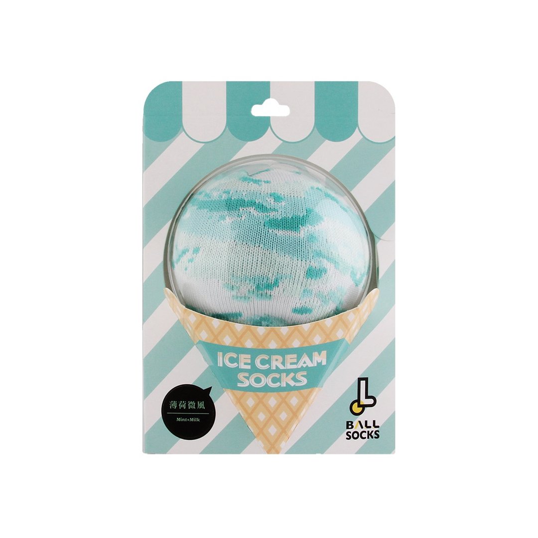 ICE CREAM冰淇淋袜_薄荷微风 - 袜子 - 其他材质 蓝色