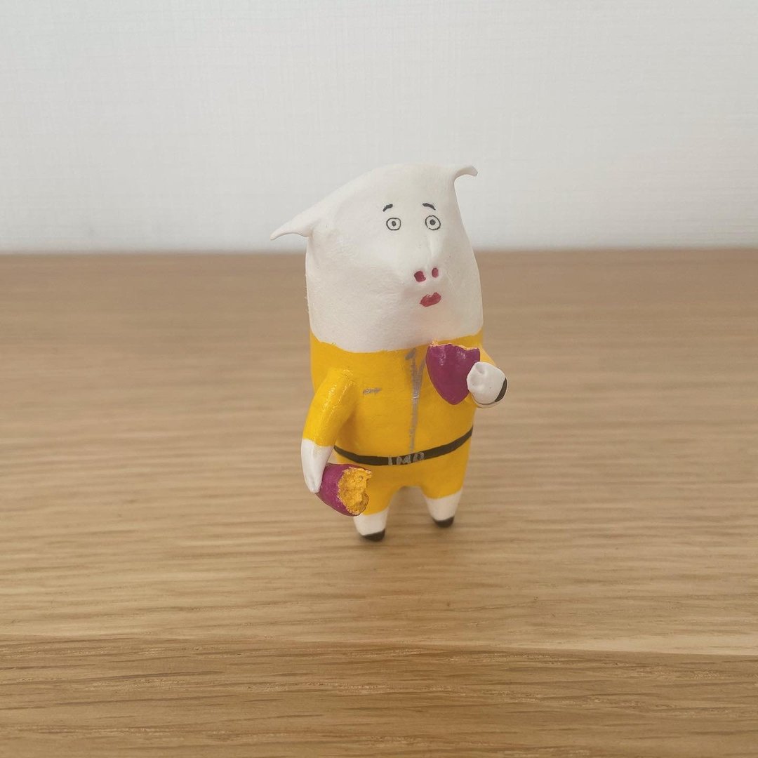 Potato pig(second son) - 摆饰 - 粘土 黄色