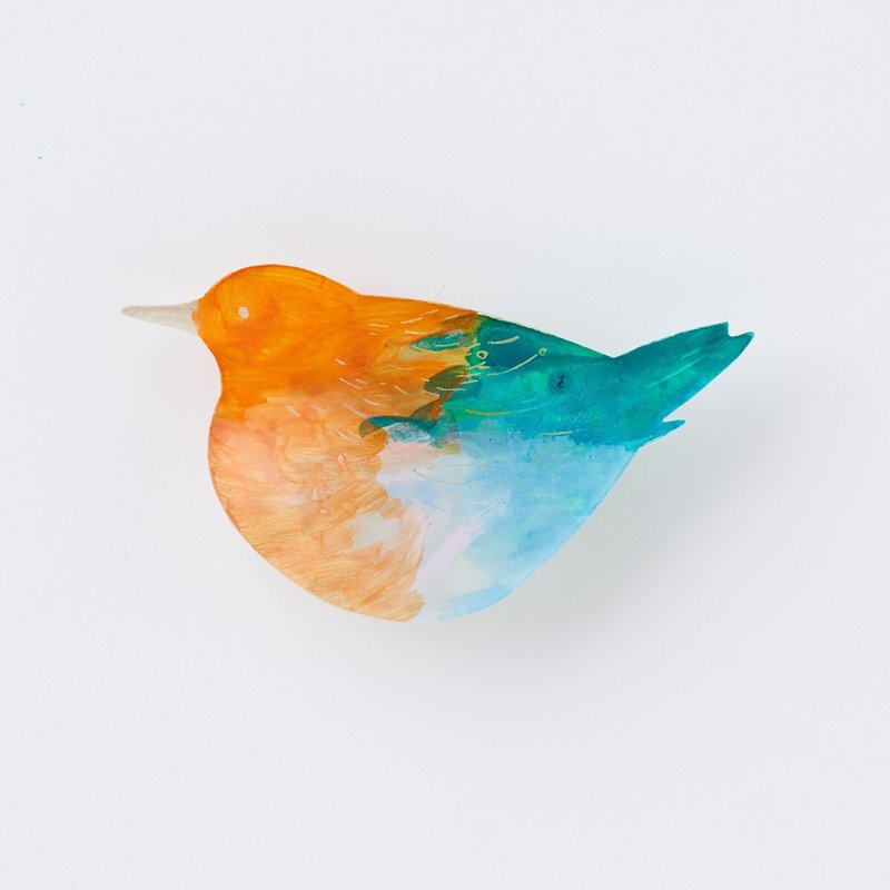 brooch - 胸针 - 压克力 橘色