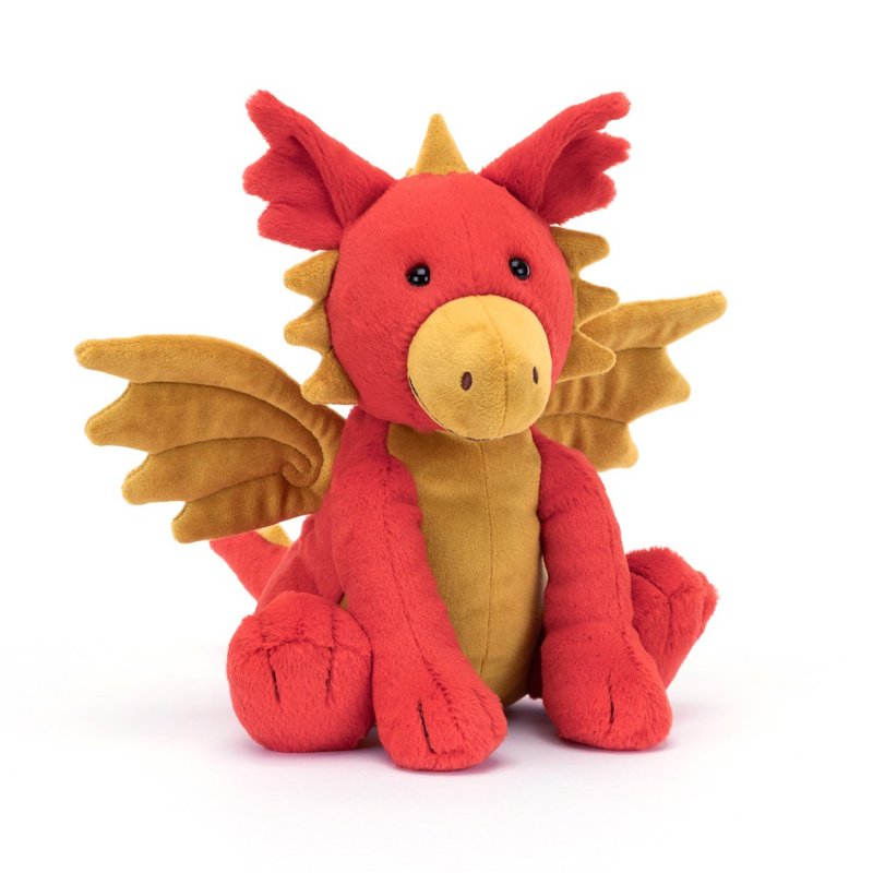 Darvin Dragon 红色小飞龙/达尔文龙 - 玩偶/公仔 - 聚酯纤维 红色