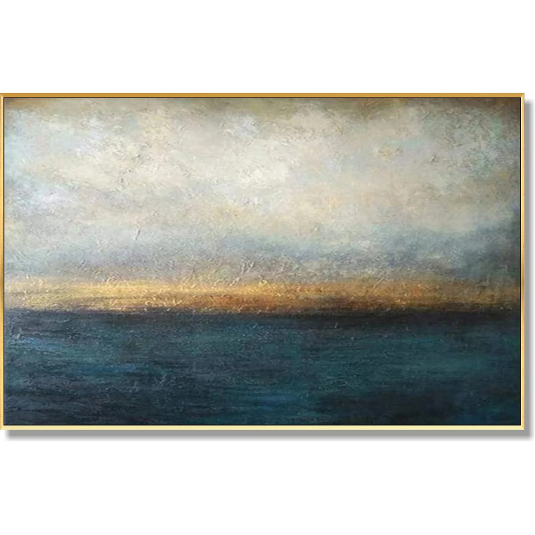 抽象画 蓝色画 灰色画 海洋画 日落艺术 - 墙贴/壁贴 - 压克力 多色