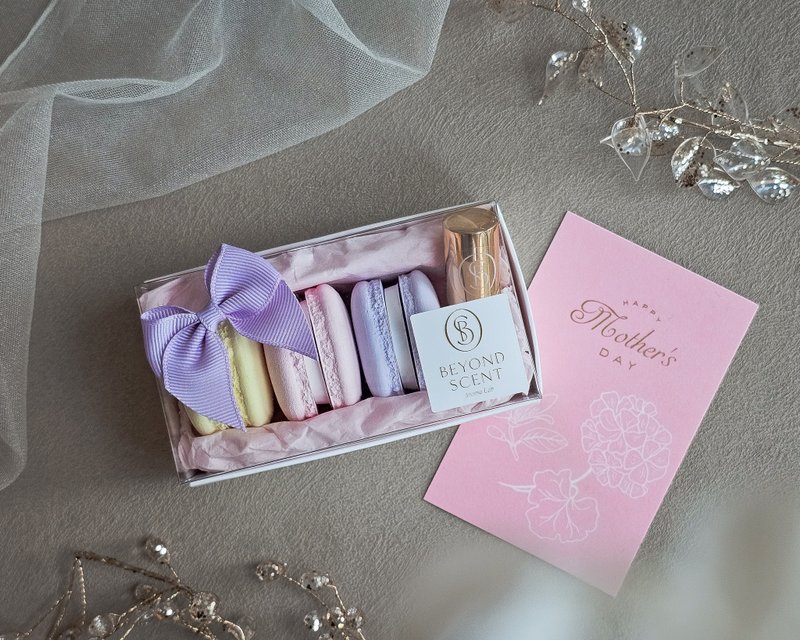 浪漫马卡龙扩香喷雾礼盒 - 香薰/精油/线香 - 精油 粉红色