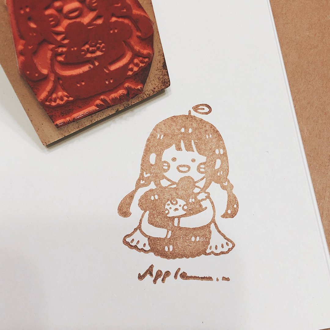 A波の手绘大印章—A波与绵比 - 印章/印台 - 其他材质 