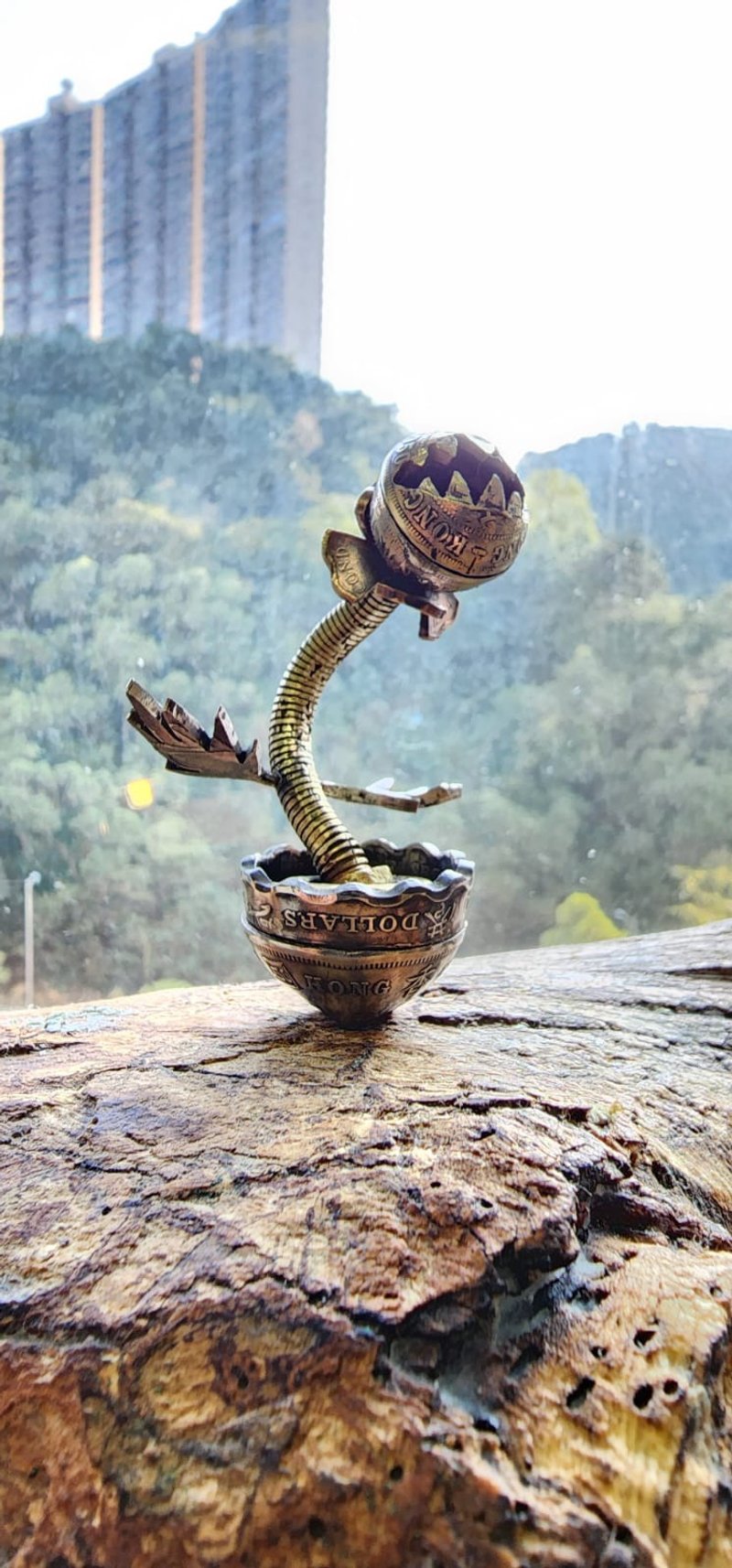 硬币改造装饰 (食人大花) - 摆饰 - 其他金属 金色