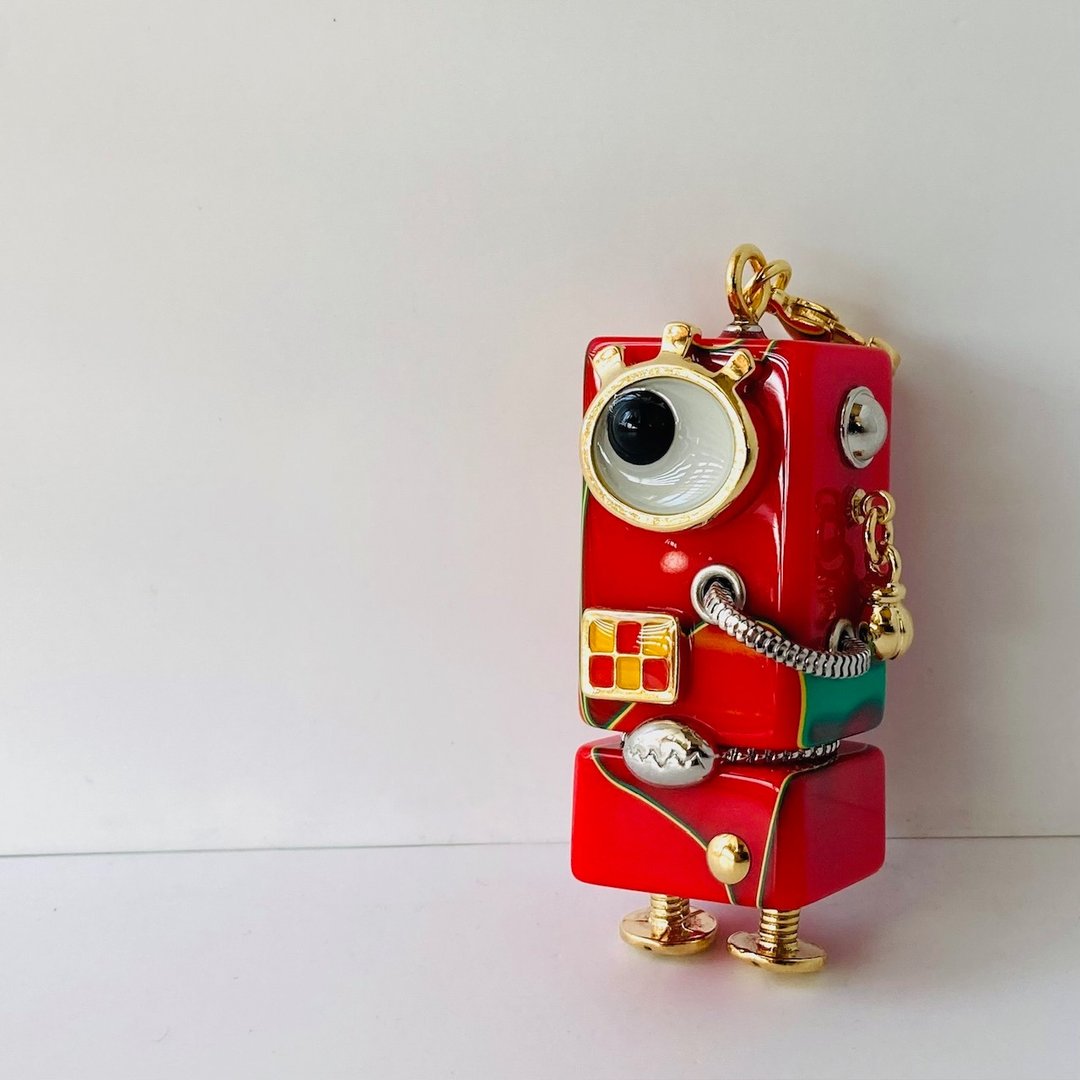 【Robot Accessories】机器人吊饰 Kyo-ro 6 - 吊饰 - 塑料 红色