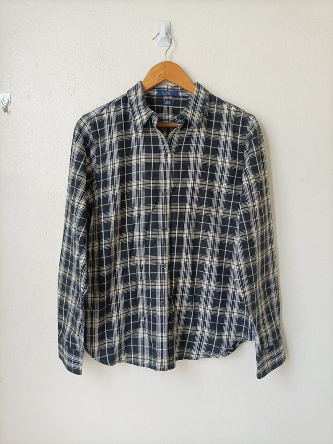 复古 Chaps Ralph Lauren 钮扣衬衫 / 女款 L 尺寸 - 男装衬衫 - 棉 粉红色